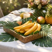 daiktų Dirbtinis banano dekoravimas geltonas dirbtinis vaisius kaip tikras 18 cm