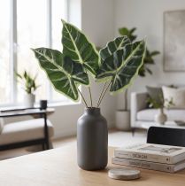 daiktų Alocasia Elephant Ear Arrow Leaf Dirbtiniai augalai Green 55cm