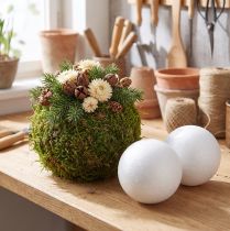 daiktų Putų polistirolo rutulys Ø10cm baltas 5 vnt