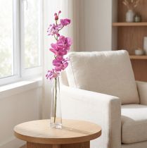 daiktų Orchidėja Phalaenopsis dirbtinė 6 žiedai violetiniai 70cm