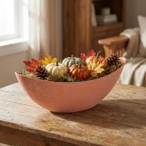daiktų Dubuo plastikinis šviesiai oranžinis 39cm x 13cm H13cm