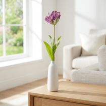 daiktų Dirbtinė gėlė papūgos tulpė dirbtinė dekoratyvinė tulpė violetinė 63cm