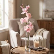 daiktų Orchid Phalaenopsis dirbtinės 6 gėlės rožinės spalvos 70cm