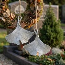 daiktų Kapo puošmena ginkmedžio lapas pakabinimui 10cm 3 vnt