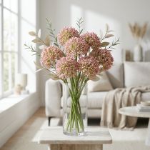 daiktų Allium dirbtinė rožinė 55cm