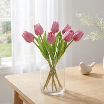 daiktų Gėlių dekoravimas Tulpės Dirbtinės Gėlės Violetinė 20cm 6 Vnt