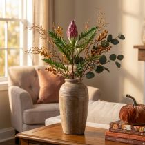 daiktų Artišokas Artišokas Rožinis Dirbtiniai Augalai Deco Ruduo H68cm