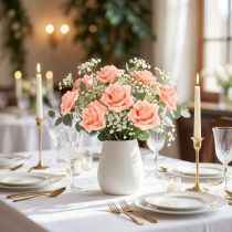 daiktų Foam Rose Ø 6cm lašišos rožinė 27 vnt