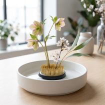 daiktų Ežiukas, Kenzan, Ikebana, sidabrinis metalinis išdėstymo pagrindas, apvalus Ø5cm