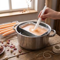 daiktų Žvakių panardinimo vaškas panardinimo vaškas paltas vaškas vaškas persikas 1kg