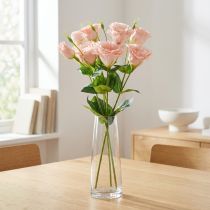 daiktų Dirbtinės gėlės Eustoma Lisianthus rožinės 52 cm 5 vnt.