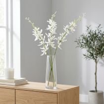 daiktų Orchidėjos dirbtinės Oncidium dirbtinės gėlės baltos 90cm