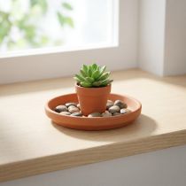 daiktų Puodų padėkliukas, terakota, maisto dubuo, išdėstymo pagrindas Ø8,8cm