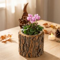 daiktų Vazonas-medžio žievės formos nykštukas-rūdys, aukštis 24 cm