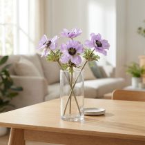daiktų Dirbtinės alyvinės anemonės, 34 cm ilgio, 4 vnt.
