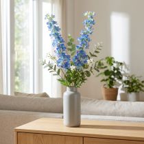 daiktų Delphinium Dirbtinė mėlyna sodo gėlė L88cm 2vnt