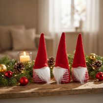 daiktų Deco elfas, Kalėdinė puošmena, Adventas H17cm B6cm 3vnt