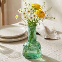 daiktų Mini stiklinė vaza gėlių vaza žalia Ø8,5cm H15cm