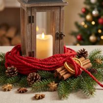 daiktų Vilnos virvelė Raudona veltinio virvelė Wick Thread Fleece L7m rinkinys 2vnt