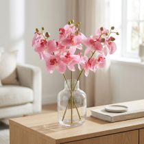 daiktų Dirbtinės Orchidėjos Rožinės Dirbtinės Gėlės Like Real 56cm 3 Vnt