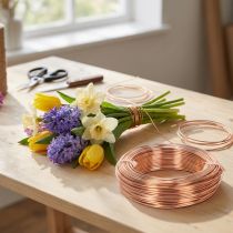 daiktų Aliuminio vielos ritinėlis rankdarbiams ir floristikai, 60 m, 500 g