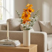 daiktų Cosmea Kosmee papuošalų krepšelis dirbtinės gėlės apelsinas 75cm