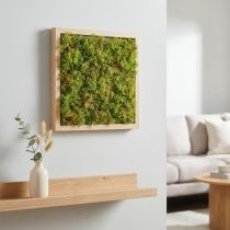 daiktų Dirbtinis samanų kilimėlis – puikiai tinka samanų paveikslui šviesiai žaliai 25×25cm