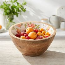 daiktų Mango medžio dekoratyvinis dubuo, persiko medžio dubuo Ø12,5 cm