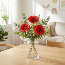 daiktų Dirbtinės gėlės Gerbera Red 45cm