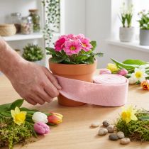 daiktų Veltinio juostelė rožinė puodų juostelė vilna juostelė vilna W15cm L5m
