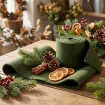daiktų Veltinio juosta vilna juostelė craft veltinio veltinio ritinėlis tamsiai žalias 15cm 5m