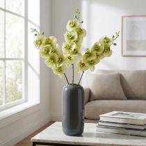 daiktų Orchidėja Dirbtinė geltona žalia Phalaenopsis L83cm