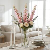 daiktų Delphinium delphinium dirbtinė rožinė 82cm 3vnt