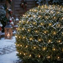 daiktų LED šviesos tinklas 384 šiltai baltas 3m x 3m, skirtas naudoti lauke