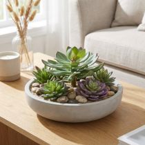 daiktų Dirbtinis sultingas žalias 27cm