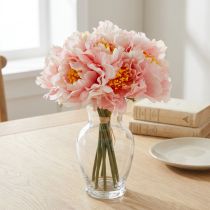 daiktų Paeonia Peony Dirbtinė gėlė Peonija Rožinė Ø6cm 28cm 7 vnt