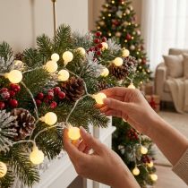 daiktų LED šviesų grandinėlė Cherry šiltai balta 9m 120LED