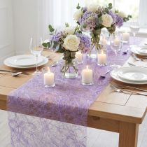 daiktų Deco fleece Sizoweb stalo takelis violetinis 30cm 5m