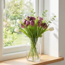 daiktų Šaškių lentos gėlės Fritillaria dirbtinė violetinė 29cm 6 vnt