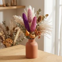 daiktų Luffa ant pagaliuko didelė rožinė, Erika 8cm - 30cm 25 vnt