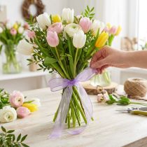daiktų Šifoninė juostelė organzos juostelė dekoratyvinė juostelė organza violetinė 15mm 20m
