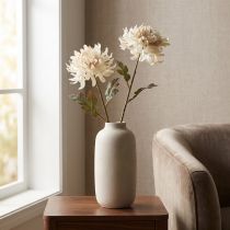 daiktų Chrysanthemum Dirbtinių dekoratyvinių gėlių kremas L72cm 2vnt
