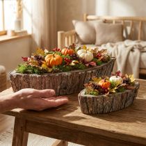 daiktų Augalų dubuo augalų dėžutė medinė Jardiniere 46/31,5 cm rinkinys iš 2