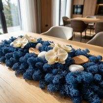 daiktų Deco samanų mėlynos sausos samanos rankdarbiams spalvotos 500g