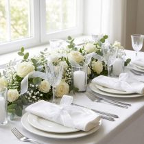 daiktų Šifono juostelė organza juostelė dekoratyvinė juostelė organza balta 15mm 20m