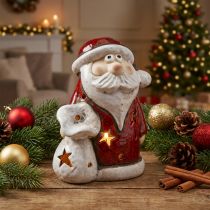 daiktų Kalėdų Senelio deko arbatinės žvakidės laikiklis Christmas H15cm