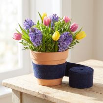 daiktų Veltinio juostelė violetinė, puodo juostelė, vilnonis veltinis, veltinio rulonas 15cm 5m