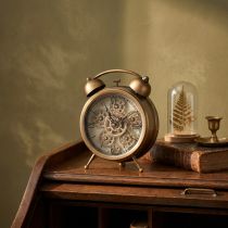 daiktų Steampunk laikrodis su romėniškais skaičiais žadintuvas 23x8x29,5cm