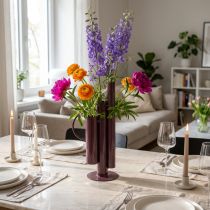 daiktų Plona, moderni vaza elegantiškam stalo papuošimui; išskirtinė dekoratyvinė vaza su įspūdingu dizainu; 31 cm