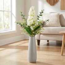daiktų Panicle Hortenzija Cream White Dirbtinė hortenzijos šilko gėlė 98cm